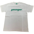 ヤンガー（Younger）ロゴTシャツC（ホワイトｘグリーン）【メール便可】【予約販売】