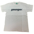 ヤンガー（Younger）ロゴTシャツC（ホワイトｘブラック）【メール便可】【予約販売】