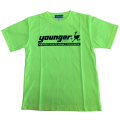 ヤンガー（Younger）ロゴ入りプラクティスＴシャツ（蛍光イエロー）【メール便可】