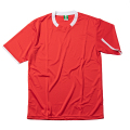半袖ゲームシャツ（レッド×ホワイト）