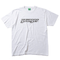 【公式ショップ限定】ヤンガー（Younger）ロゴＴシャツＡ(ホワイト×ブラック）【メール便可】