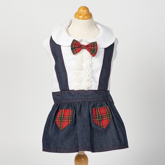 ルルドール Chikata サスペンダースカート Luludoll 犬グッズ 犬服 ドッグウェア おしゃれ かわいい