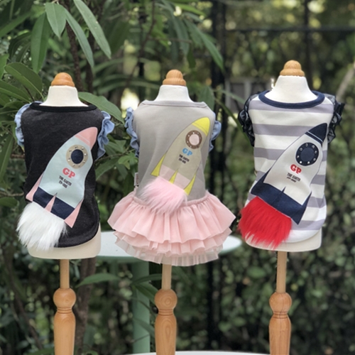 新品 GODPIVA バイカラーチェックワンピース バイカラーチェックワンピース - GODPIVA（ゴッドピバ）： 犬の