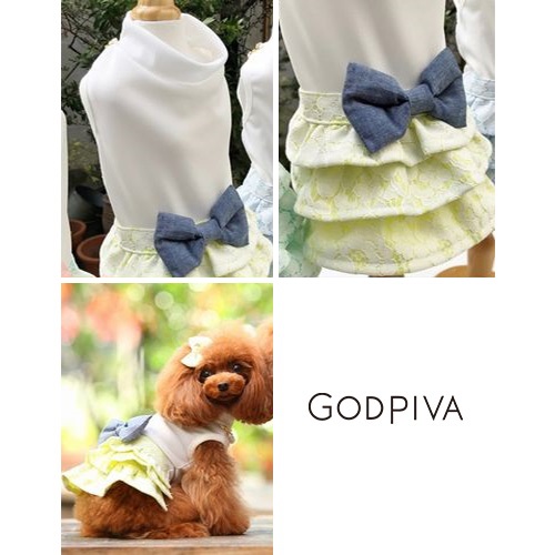 ゴッドピバ GodPiva COOL ガーリー レース ワンピース 【犬服 犬