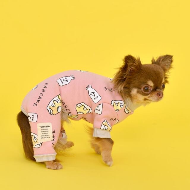 ティノティート TINOTITO パンケーキ柄オールインワン 【犬服 犬グッズ