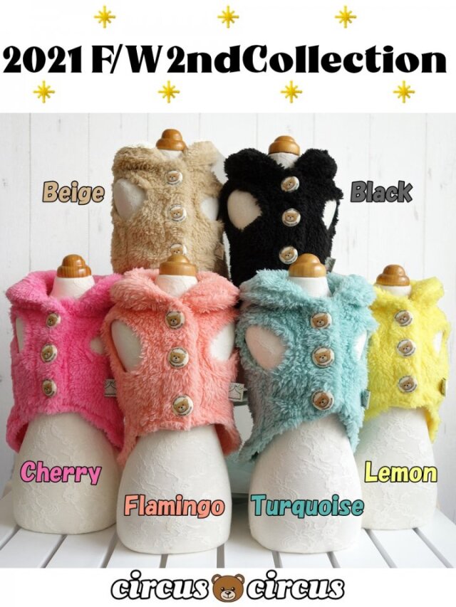 サーカスサーカスFur lapel中綿ベスト XS 【公式通販】