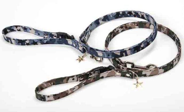 Amo．K 星と迷彩 【犬グッズ 首輪 カラー リード