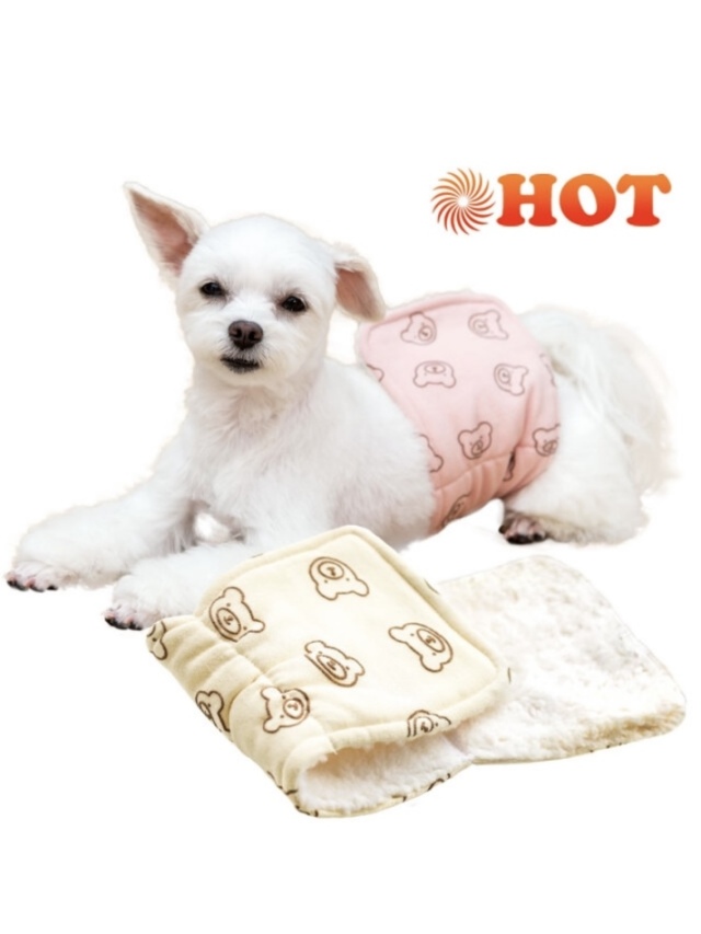 犬と生活 腹巻きサーモベルト くまさん 【 L.W.D. 犬服 犬グッズ