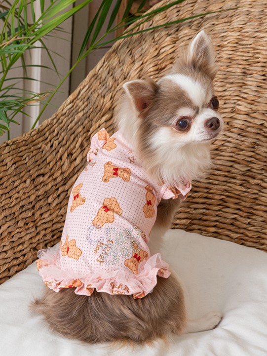 犬服　slime　ハンドメイド ハンドメイド犬服 XXS〜XLサイズ 前開きロンパース オーダー頁