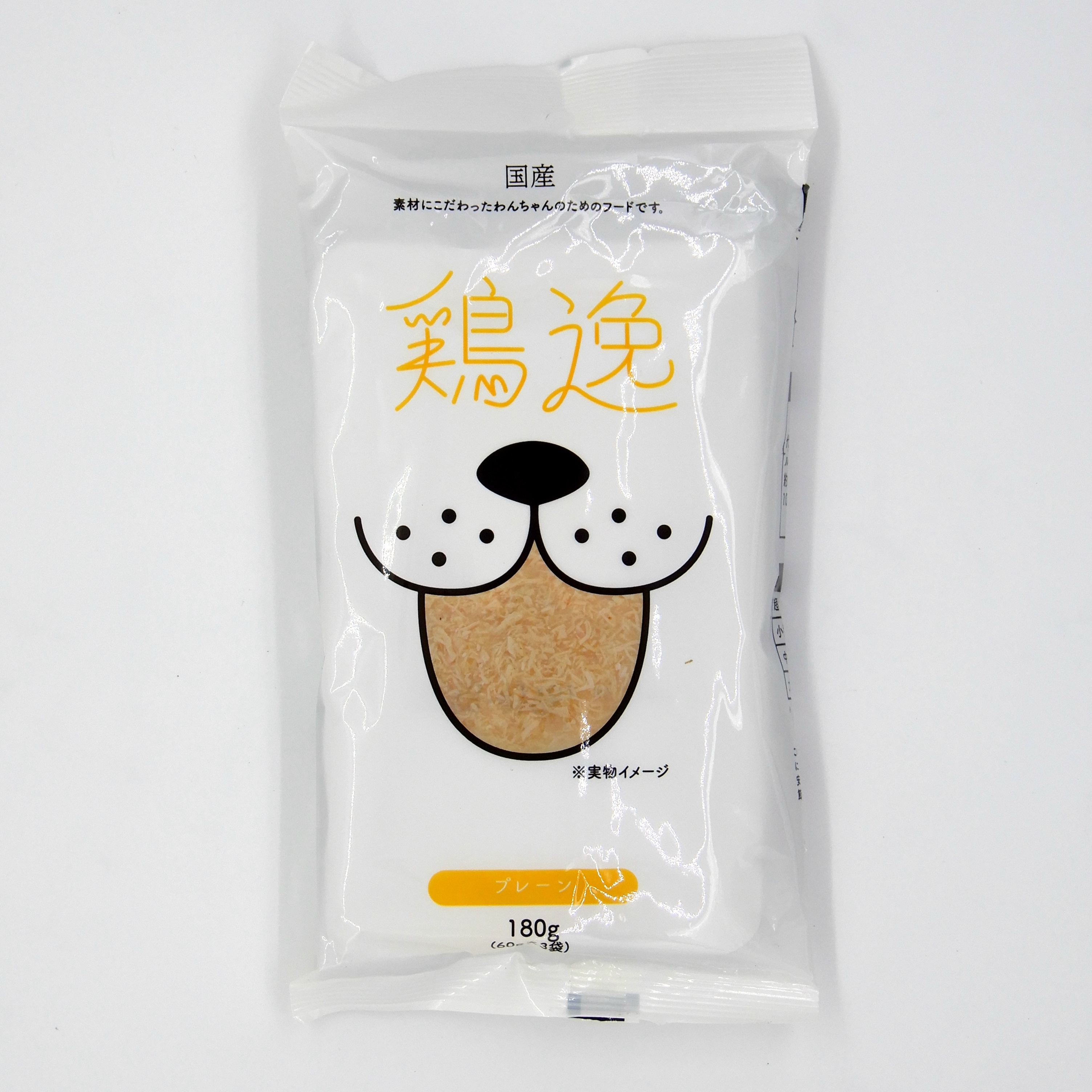 国産　鶏逸　プレーン　180g　(60g x 3袋)