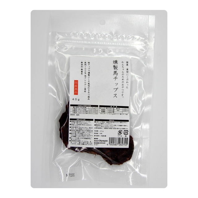 国産逸品　燻製馬チップス　40g