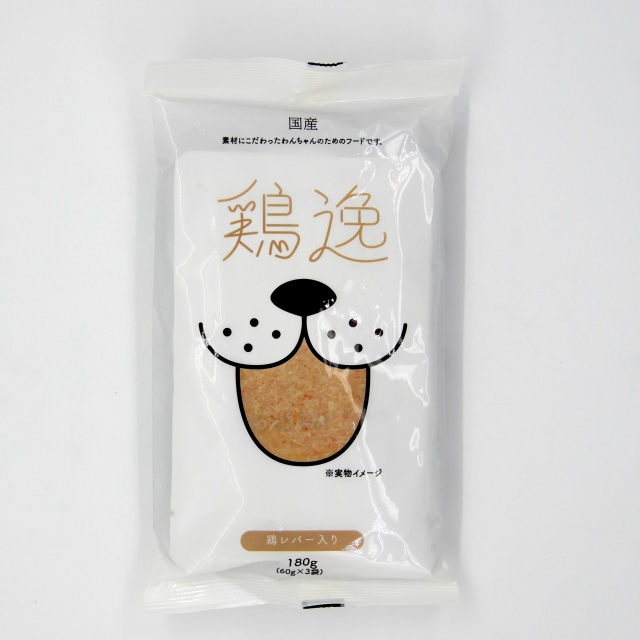 国産　鶏逸　鶏レバー入り　180g　(60g x 3袋)