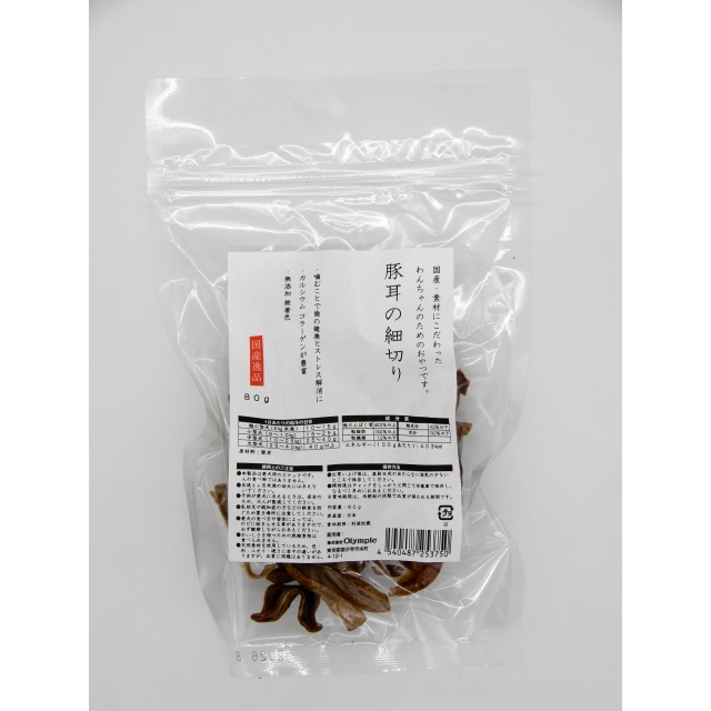 国産逸品　豚耳の細切り　80g