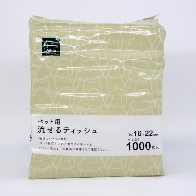 ヘ?ット用流せるティッシュ　1000枚入