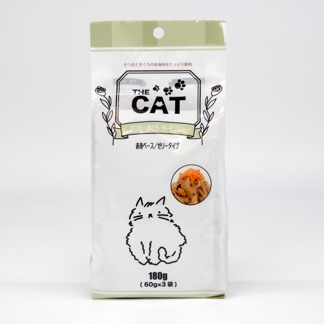 THECAT　ハ?ウチ　かつお・まぐろ　サーモン入り　60g x 3袋