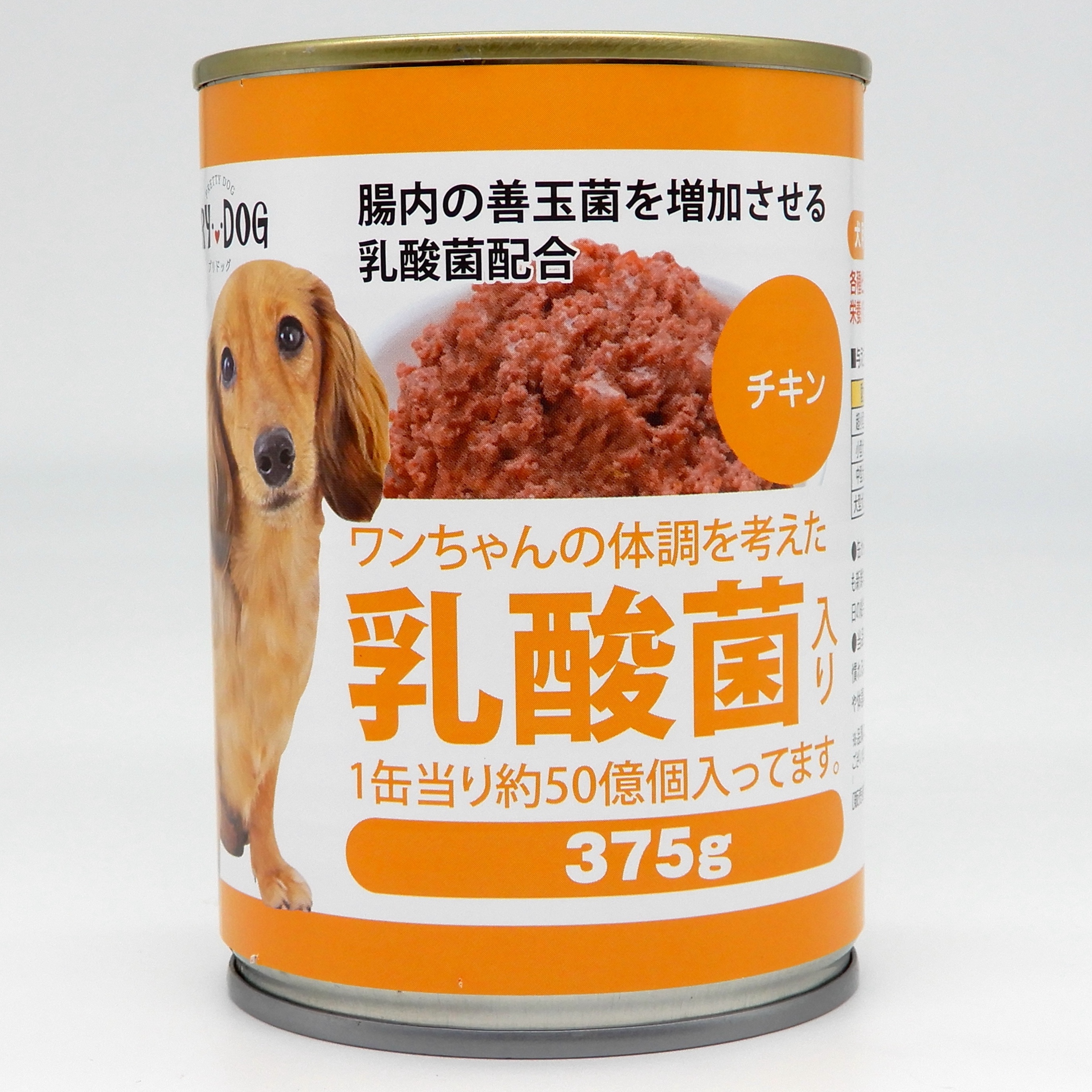 PRYDOG　缶　乳酸菌入りチキン　375g