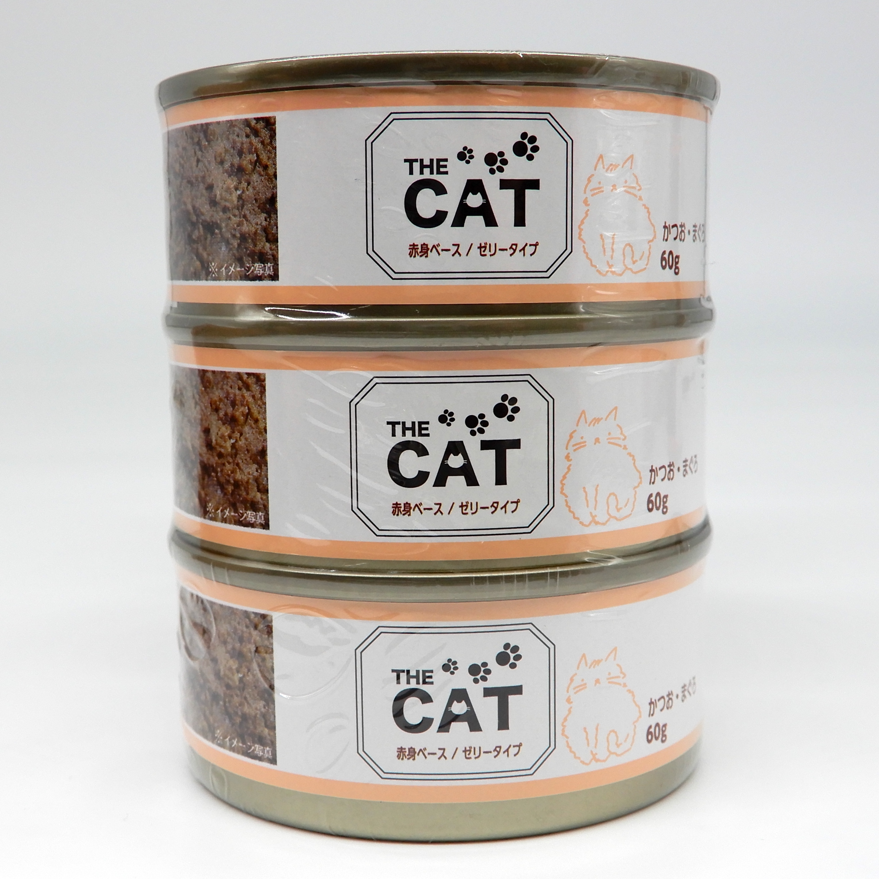 THECAT　ミニ缶　かつお・まく?ろ　60g x 3缶