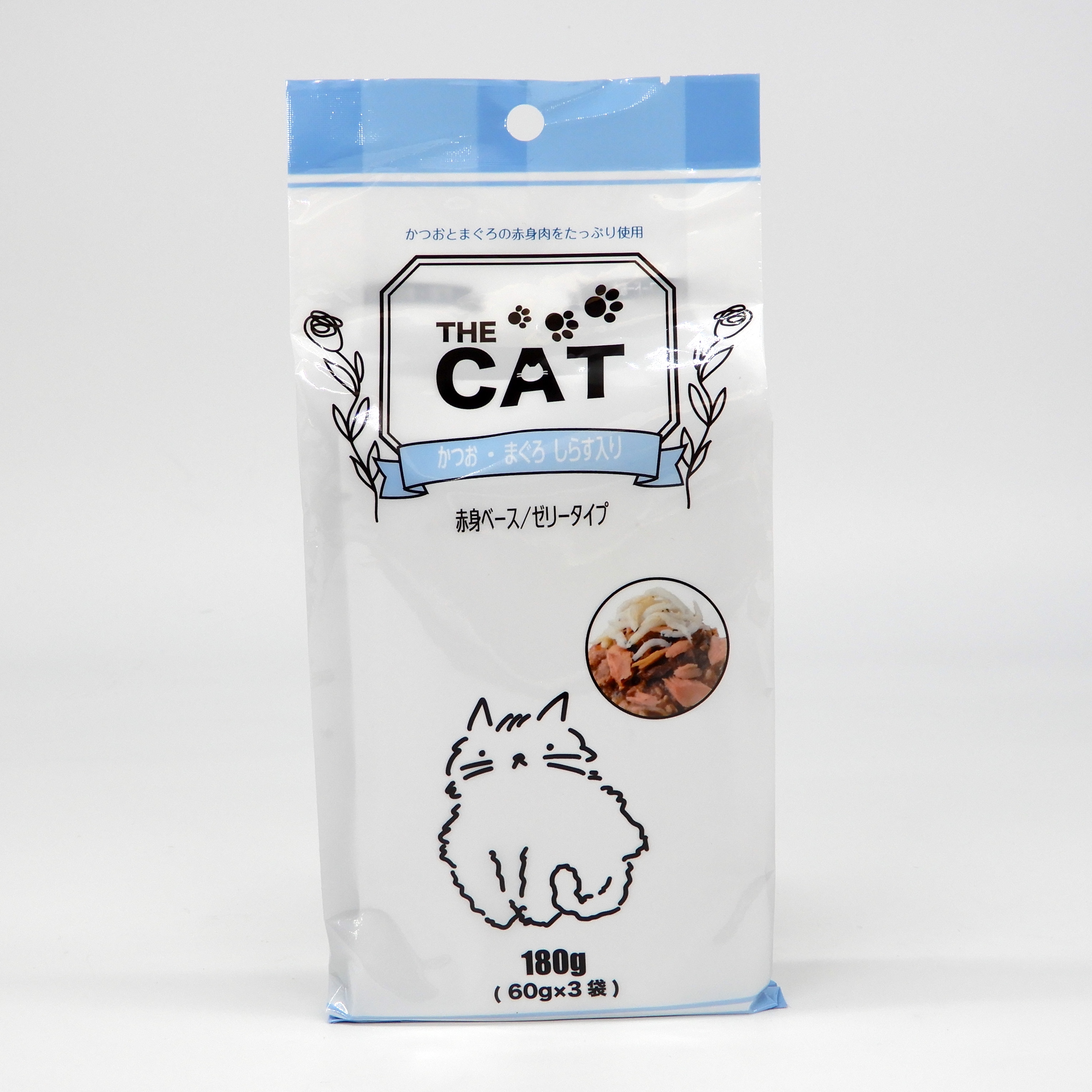 THECAT　ハ?ウチ　かつお・まぐろ　しらす入り　60g x 3袋