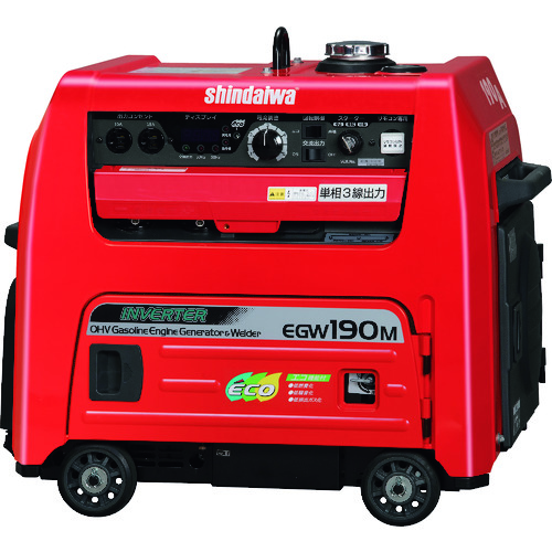 やまびこ 新ダイワ EGW190M-IST ガソリンエンジン発電機兼用溶接機 190A 5.0KVA 15L 業務用 建築・現場用