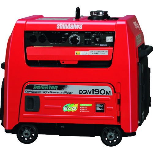 やまびこ 新ダイワ EGW190M-I ガソリンエンジン発電機兼用溶接機 190A 3.5KVA 15L 業務用 建築・現場用