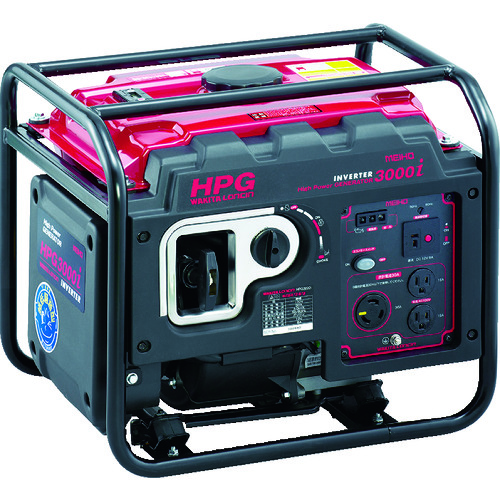 ワキタ HPG3000i インバーター発電機 3.0kVA 100V 30A ガソリンエンジン 軽量 コンパクト 超低騒音 防災 停電対策 現場用