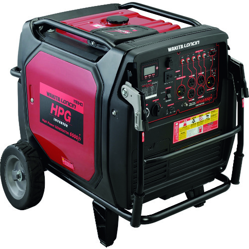 ワキタ HPG6500iS インバーター発電機 単相100V/200V兼用 6.5kVA 高出力 420cc ガソリンエンジン 防災 停電対策 現場用 業務用
