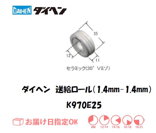 ダイヘン　送給ロール（1.4mm-1.4mm）　K970E25