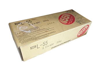 【3営業日以内に出荷】日鉄住金 低水素系溶接棒 L-55 3.2mm/4.0mm 20kg 490Mpa級高張力鋼全姿勢用 当店は適格請求書発行事業者です