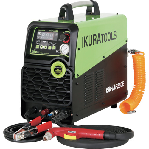 【送料無料、最安値に挑戦！メーカー直送品】育良精機 IKURA インバーター制御エアープラズマ切断機 エアープラズマカッタ ー ISK-IAP260E 当店は適格請求書発行事業者です