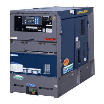 デンヨー Denyo 超低騒音型エンジン炭酸ガス溶接機 DCW-500LSE エコベース 溶接トーチ・流量計・延長ケーブル10Mセット メーカー1年保証付 当店は適格請求書発行事業者です