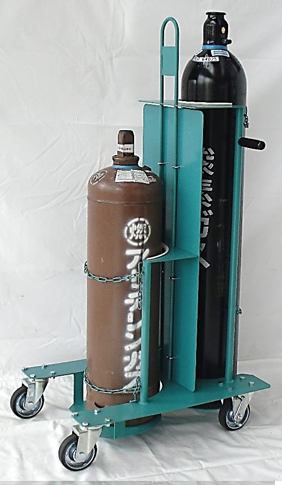 カミマル ボンベ運搬車（酸素7000L容器・アセチレン7Kg・LPガス