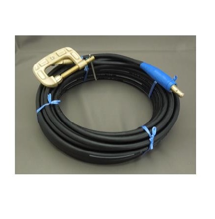 富士電線 延長用アースクリップケーブル(38sq+ケーブルジョイントJA-300オス+アースクリップEB300) 当店は適格請求書発行事業者です