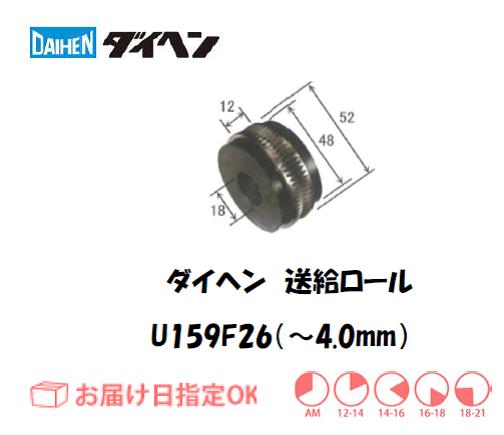 ダイヘン　送給ロール（～4.0mm）　U159F26