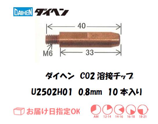 ダイヘン　CO2溶接用チップ（MAGチップ）U2502H01