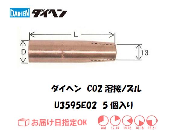 ダイヘン　CO2溶接用ノズル　U3595E02