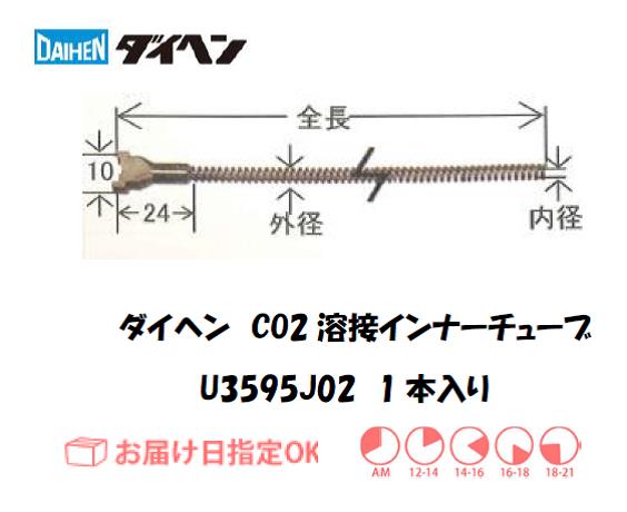 ダイヘン　CO2溶接用インナーライナ（ガイドチューブ）　U3595J02