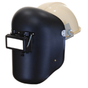 星光製 PP金具付 溶接面 P007｜ヘルメット用 溶接保護面（受金具別売）