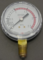 小池酸素　酸素調整器用圧力計（低圧側）