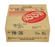 【3営業日以内に出荷】 日鉄住金 ソリッド溶接ワイヤ YM-26 1.2mm/1.4mm 20kg 当店は適格請求書発行事業者です
