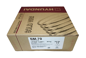 現代 ヒュンダイ ソリッド溶接ワイヤ JIS YGW12 CO2/MAG溶接用 SM-70 0.9mm/1.0mm/1.2mm 20kg メッキあり 当店は適格請求書発行事業者です