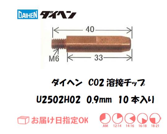 ダイヘン　CO2溶接用チップ（MAGチップ）U2502H02