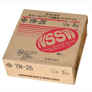 溶接ワイヤー　厚板用　ＹＭ－２６　１，２ｍｍ　２０ｋｇ巻　【日鐵住金】