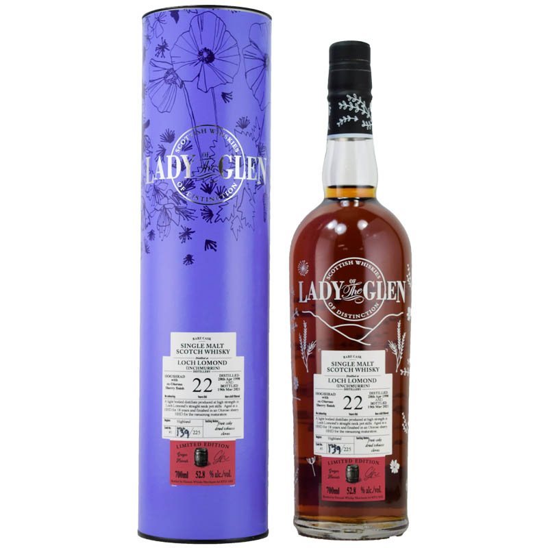 【貴重な90年代★オロロソシェリー樽★ドライフルーツケーキ、味わいが心地よい1本】ロッホローモンド　1998　22年　レディオブグレン　52.8％　700ml
