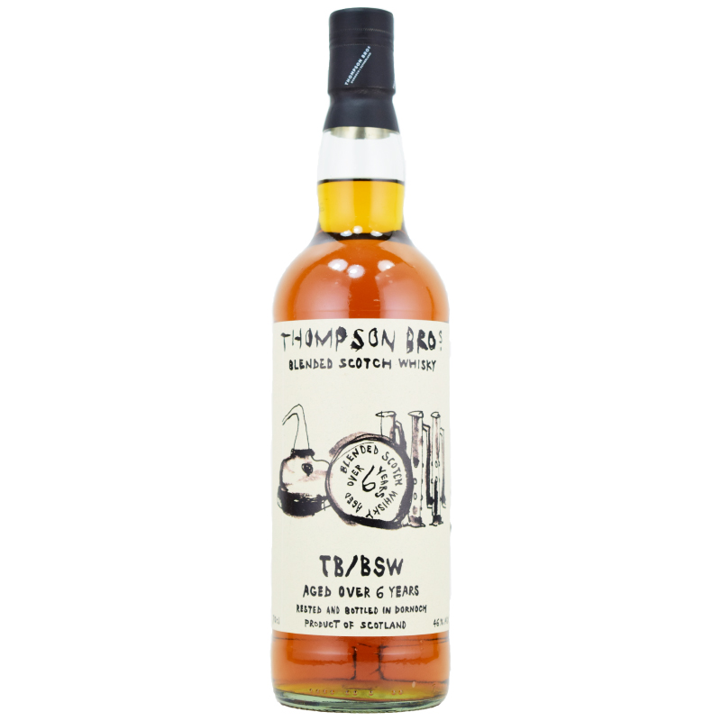 【中身は驚きの15年相当のシェリー樽マッカラン★お薦め★実は限定生産品★シェリーのテイストがよく出ていて美味しい】TB/BSW　ブレンデッドスコッチウィスキー　トンプソンブラザーズ　46％　700ml
