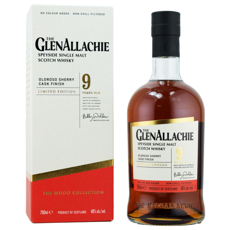 【ヘザーハニー、モカ、ドライアプリコット、シナモンバター、ココアケーキ、芳醇で複雑な味わい】グレンアラヒー　9年　オロロソシェリーカスクフィニッシュ　48％　700ml