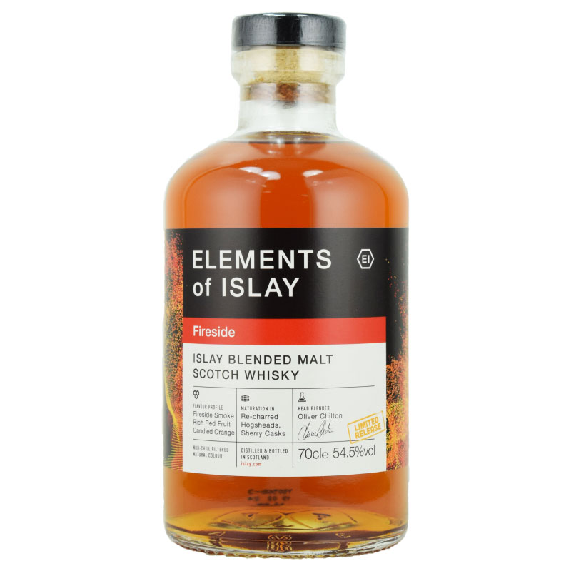 【スモークしたチェリー、薪ストーブの残り火からの煙、カシスティー、カラメリゼしたオレンジピール】エレメンツオブアイラ　ファイアサイド　54.5％　700ml