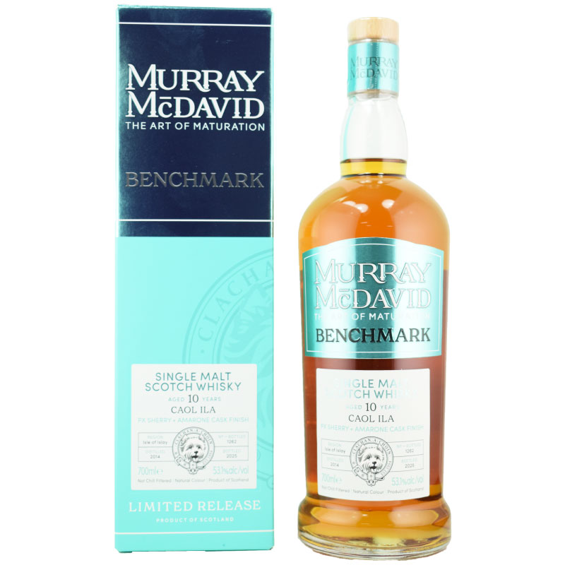 【塩漬けのアプリコット、グリルしたベリー、スモーキーなアップル】カリラ　2014　10年　マーレイマクダヴィッド　53.1％　700ml