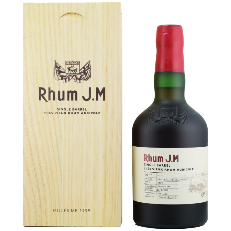 【長期熟成ラム★トロピカル、ミント、蜂蜜、余韻の長いラム】JM　1999　20年　42.84％　500ml