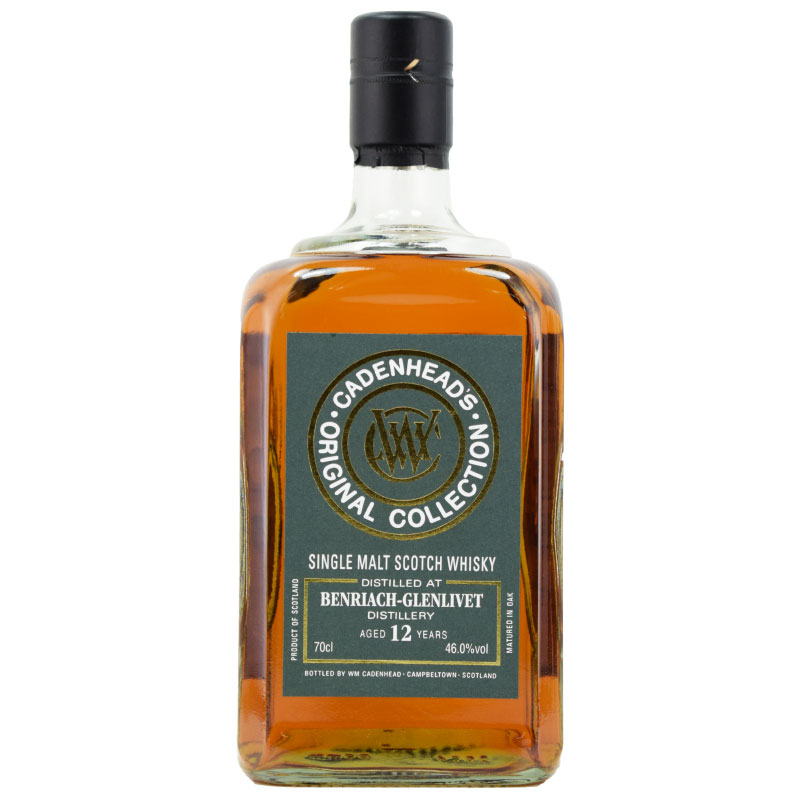 【バナナクリーム、バニラカスタード、蜜蝋、シナモンロール、キャラメルバナナタルト】ベンリアック　12年　ケイデンヘッド　46％　700ml