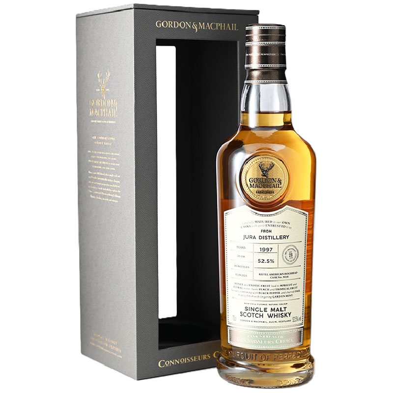 【クローバーはちみつ、エキゾチックフルーツ、ピーチ、ガーデンミント】ジュラ　1997　28年　コニサーズチョイス　52.5％　700ml